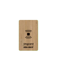 RFID Keycard Mifare UL AES 144b Bamboo standard print