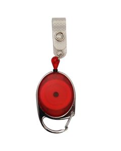 Kartenjojo mit Lasche (rot transparent)