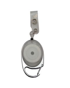 Kartenjojo mit Lasche (weiß transparent)