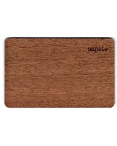 RFID Keycard Mifare UL EV1 Wood-Sapele